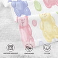 thumbnail image 5 of Yayeee 2 Pack Hand Towels for Bathroom 100% Cotton 16" x 28" Soft Absorbent Kitchen Towel, Colorful Gummy Bears Pattern, 5 of 7