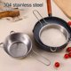 thumbnail image 3 of Large Stainless Steel Colander with Handle - Fine Mesh Strainer for Draining Pasta, Rice, Juice, Flour, and Cooking Oil - Kitchen Sieve for Washing Fruits & Vegetables, 3 of 7