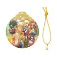 thumbnail image 2 of The Legend Of Zelda Christmas Ornaments Round Glass Pendant Xmas Tree Pendants Hanging Ornaments Creative Indoor Decoration For Holidays Gold, 2 of 8
