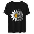 thumbnail image 3 of Hauts Décontractés à Col Rond pour Femmes, Pull Imprimé Mignon pour la Journée des Enseignants, Manches Courtes, T-Shirt, 3 of 6