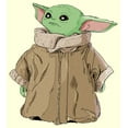 thumbnail image 2 of Men's Star Wars: The Mandalorian Grogu Big Coat Portrait Graphic Tee Beige X Large, 2 of 4