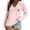 Light Pink, variant on Blouse for Women Deep V Neck Long Sleeve Tops Loose Fit T Shirt Side Slit High Low Tunic Tops with Thumb Hole Casual Loose Fit Curved Hem T Shirts (M-3XL)
