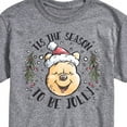 thumbnail image 3 of Disney Winnie The Pooh - Tis The Season To Be Jolly Christmas - Men's Short Sleeve Graphic T-Shirt, 3 of 5