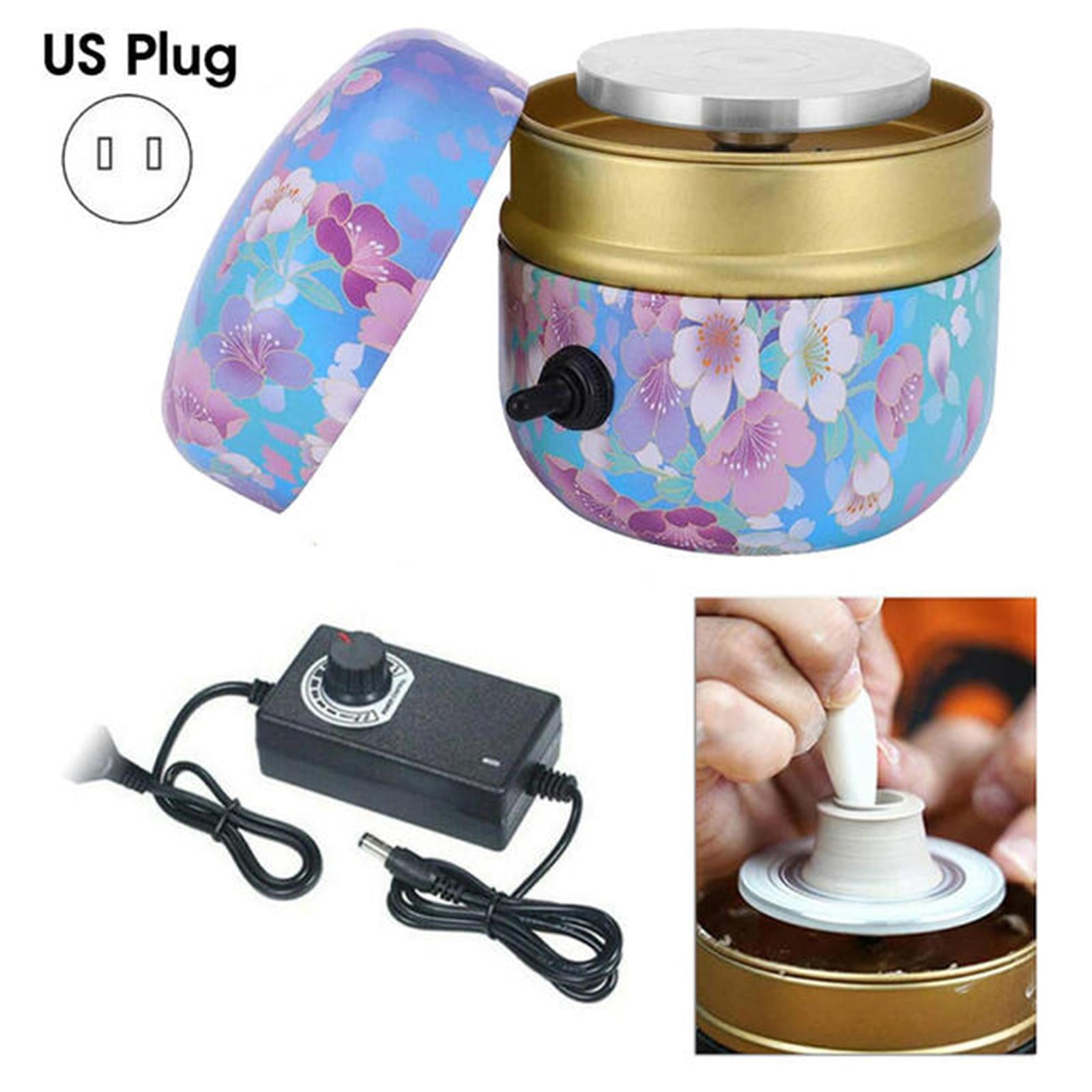 GUOOL 2 Pack Mini Pottery , Mini Pottery Machine Electric Pottery Wheel for Adults Kids Ceramics Art