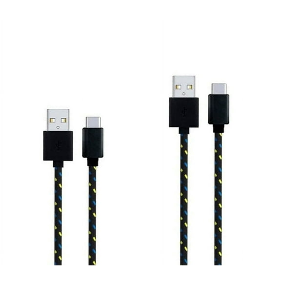 6ft and 10ft Long USB-C Cables for Samsung Galaxy S23 FE Phone - Fast Charge TYPE-C Cord Power Wire Data Sync Braided High Speed for Samsung Galaxy S23 FE 6.4" (Fan Edition) Model