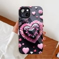 thumbnail image 2 of Romantic Hearts Floral Butterfly Decor iPhone Case for Couples Valentines Day Compatible with iPhone 11/12/13/14/15/16 (Pro Max/Plus), 2 of 9