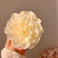 thumbnail image 4 of Holiday Style Gradient Peony Rose Hairpin Artificial Flower Decorative Hair Clip Anti-slip Three-dimensional Flower Hairpin Hair Accessories-White, 4 of 7