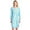 Light Blue, variant on Casual Nights Women's Floral Pintucked Long Sleeve Nightgown