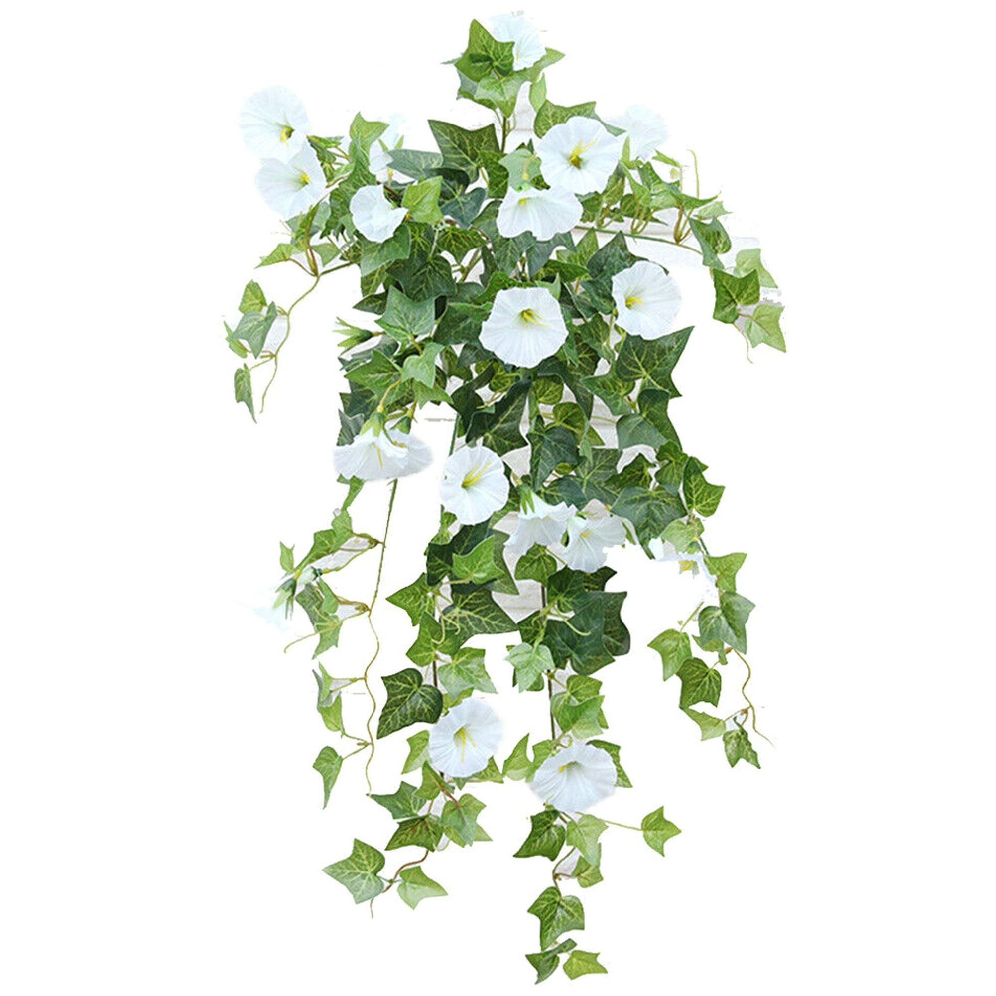 Hanging Basket Artificial Fake Silk Morning Glory Flower Vine Wedding/Home Decor 