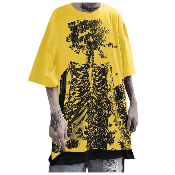 Playeras De Compresión Para Hombre, Conjunto De Dos Piezas De Camiseta Y Pantalones Cortos De Manga Corta Con Estampado Completo Para Hombre, Camisa Estampada Y Pantalón Corto.