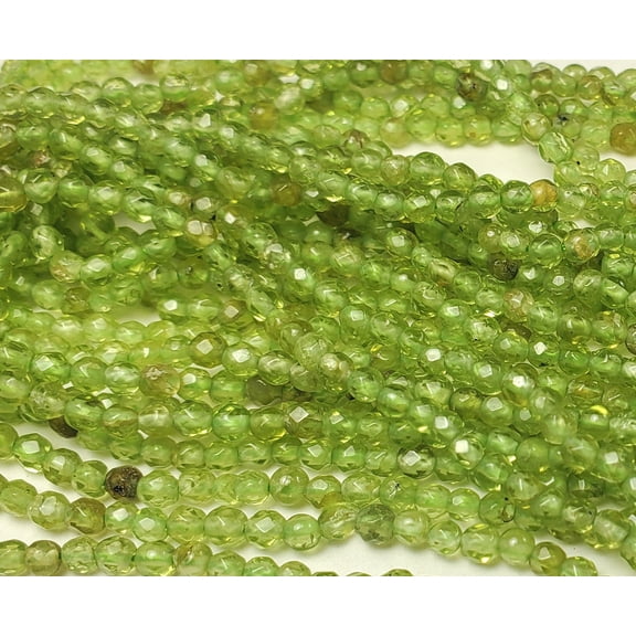 3mm Finely Cut Peridot Faceted Round For Jewelry Making