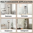 thumbnail image 4 of 6 Tier Rotating Shoe Rack Tower,Revolving 360 Shoe Rack Storage Round Carousel,Vertical Handbag Rotate Shoes Closet Organization for Entryway Living Room Hallway, 4 of 7