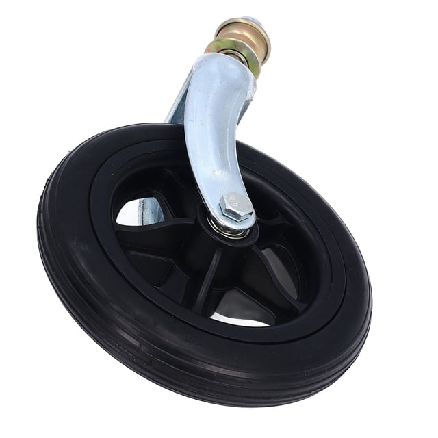 Roue 6.5 Pouces Roulette de Fauteuil Roulant Pneu PU Roue avant Universelle Remplacement pour Chariot à Main Chariots d'Épicerie Noir