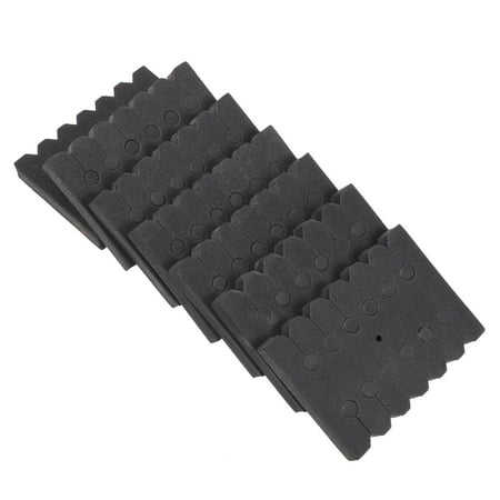 7 Pcs Bow Draw Weight Scale Square Arrow Rack Arrow Sponge 9.1X6.6X1.2 Black