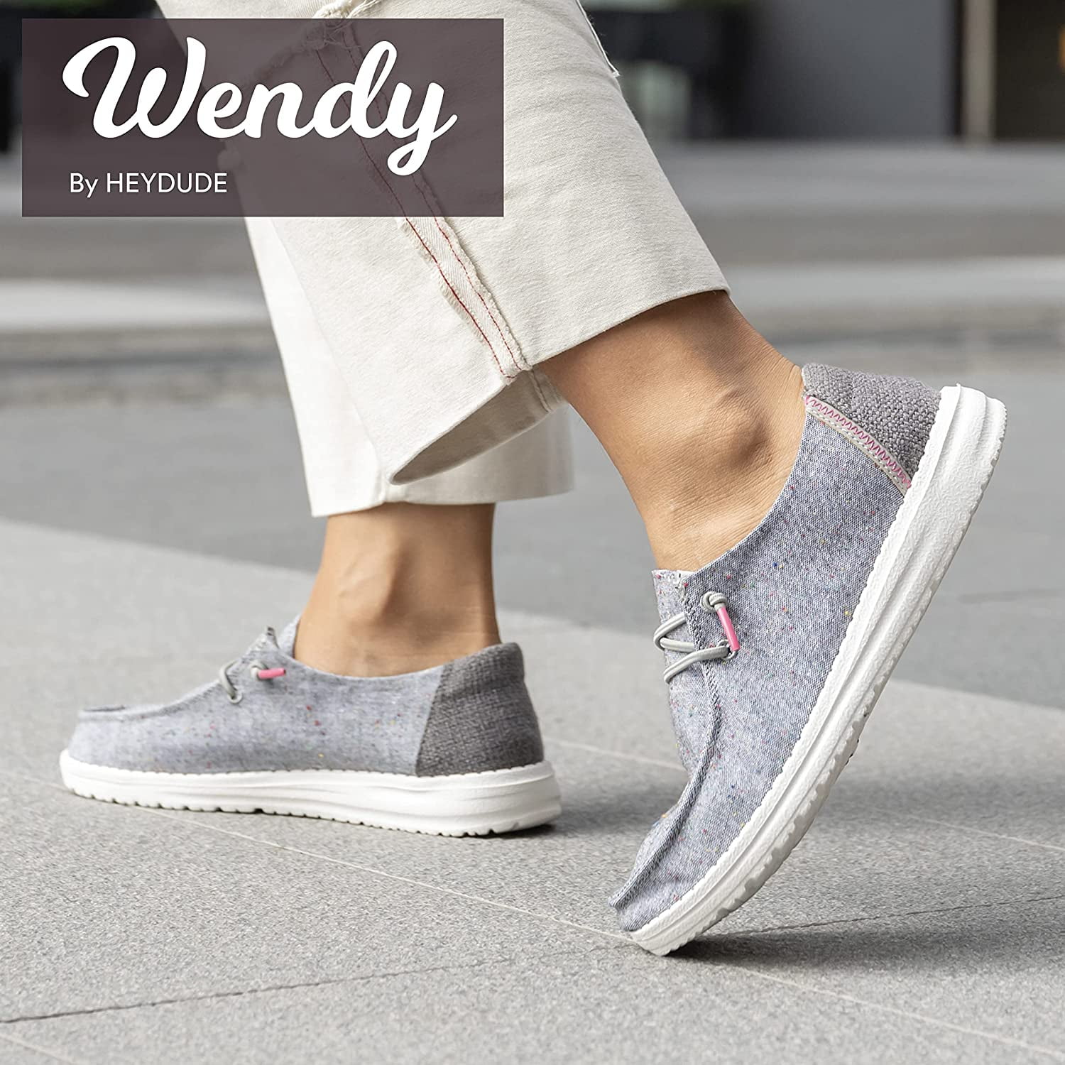 Hey Dude Ladies Wendy Canvas Black Confetti Shoes Kuwait Ubuy