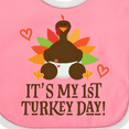 thumbnail image 4 of Inktastic 1st Turkey Day Thanksgiving Boys or Girls Baby Bib, 4 of 4