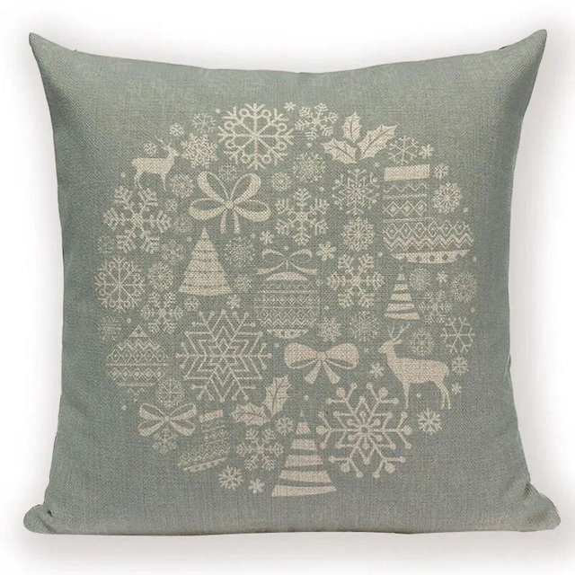 Fundas De almohadas De decoración para el hogar, Adornos De Navidad con dibujos animados De Papá Noel y ciervo, regalos De Feliz Navidad para el Año Nuevo