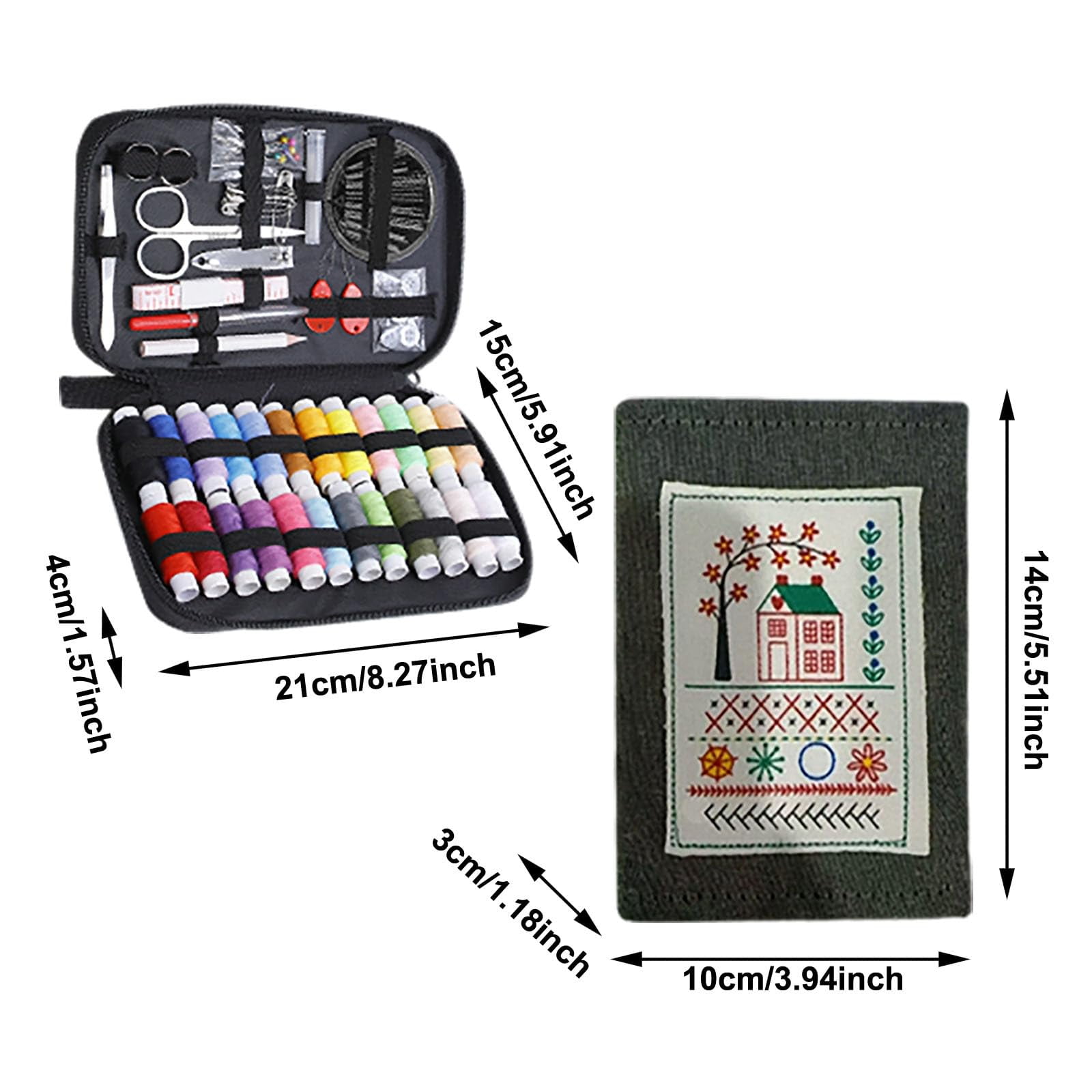 2026 New Embroidery Stitch Book Kit, Portable All Scenario Embroidery Stitch Book, Comes with a Complete Toolkit and Instructional Tutorial, Perfect for Beginners and Craft Lovers (1-Piece Set)