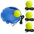 thumbnail image 1 of 1Pcs Portable Tennis Rebounder with 3 Long Rope Balls,Tennis Trainer Set,Solo Tennis Training Equipment,Portable Tennis Training Tool,Tennis Ball Practice Trainer,Suitable for Beginners Sport Exercise, 1 of 1