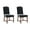 Black - PU, variant on Dayalane Farmhouse Dining Chairs Set of 2, Mid Century Modern Dining Room Chairs with High Back and Nailhead Trim, Linen Upholstered Wooden Kitchen Chairs Parson Chairs for Dining Room Kitchen, Beige