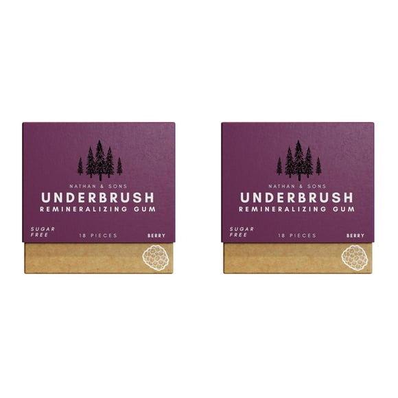2 pack Organic Remineralizing Chewing Gum With Nano Hydroxyapatite Designed To Plaque Enamel