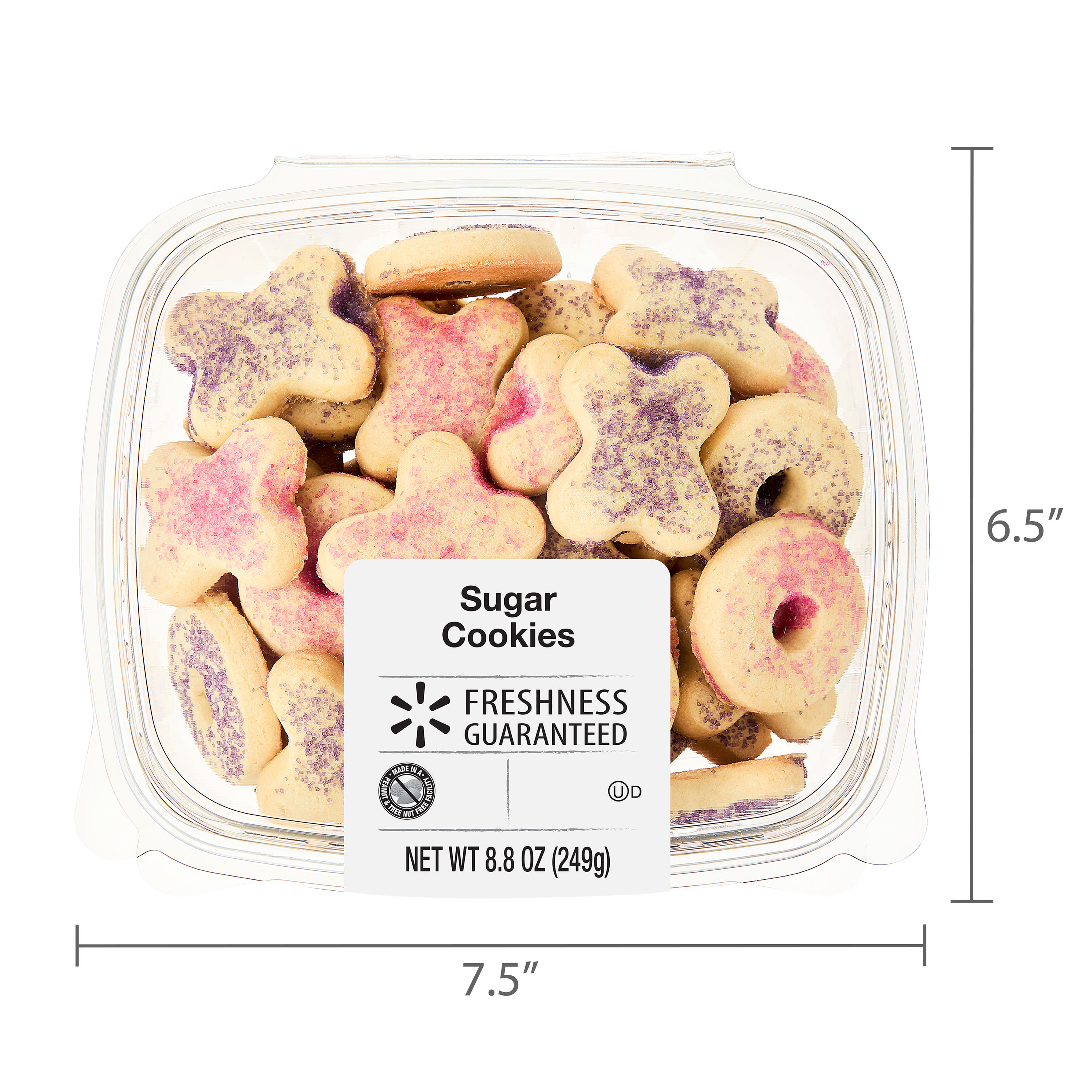 Freshness Guaranteed Valentine's Day Baked X's and O's Sugar Cookies, 8.8 oz