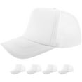thumbnail image 1 of Gorras de béisbol con transferencia de calor, gorros de sublimación con diseño de malla de impresión en blanco, 5 uds., 1 of 7