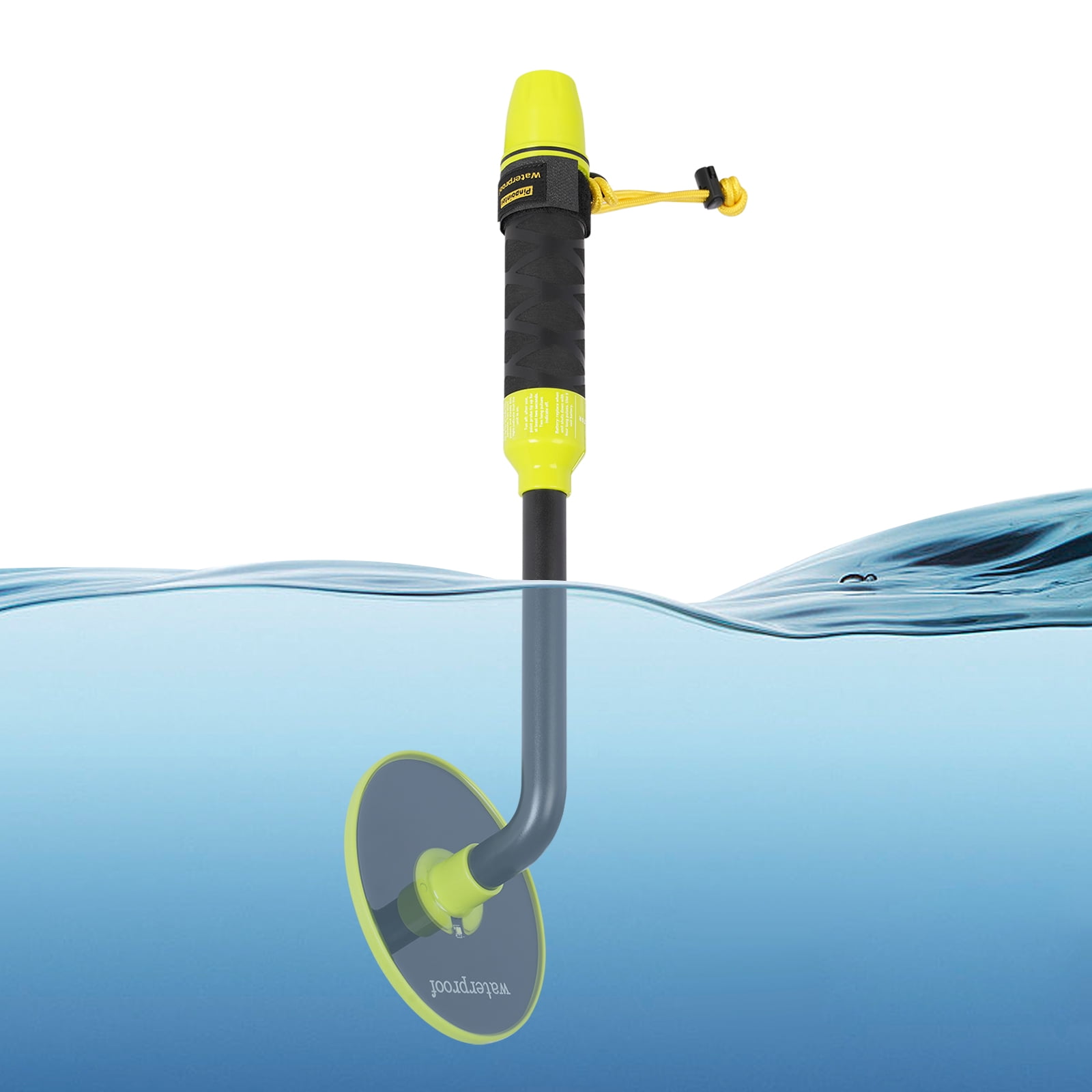Wildnix Waterproof Metal Detector for Kids, Pulse Induction, with Adjustable Length, LED Light, Vibration Alarm, and Shovel/Rake Included