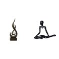 thumbnail image 1 of Escultura abstracta de fuego,Estatua de arte abstracto,adorno para decoración del hogar,Escultura de fuego moderna,coleccionable,regalo,Figura de escritorio,Escultura abstracta de pensador, 1 of 8