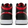 thumbnail image 3 of (GS) Air Jordan 1 Mid 'Alternate Bred Toe' (2022) 554725-079, 3 of 5
