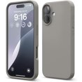 thumbnail image 1 of KOMI Compatible with iPhone 16 Pro Max Case, Premium Liquid Silicone Case, Full Body Protective Cover, Shockproof, Slim Phone Case, Anti-Scratch Soft Microfiber Lining, 6.9 inch Medium Grey, 1 of 5