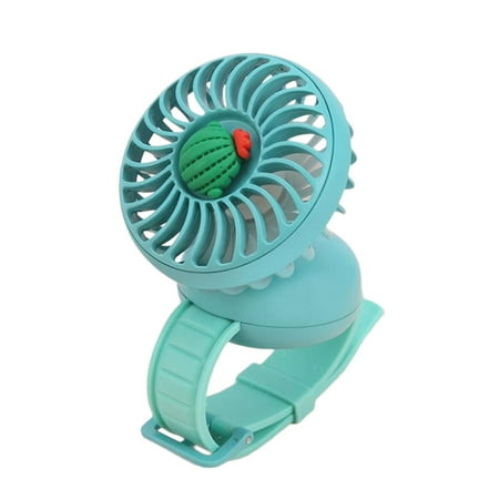 

Cute Wrist Fan Wrist Wearable Personal USB Small Fan for Indoor Green
