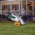 thumbnail image 2 of Animated Halloween Inflatable Shark Snack Scene, 2 of 6