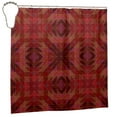 thumbnail image 2 of YFYANG Waterproof Bathroom Shower Curtain, Maroon Geometric Pattern Shower Curtain Set with Hooks, Home Bathroom Tub Decor - 72 "x72", Iron Hooks, 2 of 6