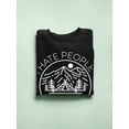 thumbnail image 3 of I Hate People Sweatshirt Women -Smartprints Designs, Female XX-Large, 3 of 4