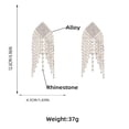 thumbnail image 4 of Sonducket Women Rhinestone Earrings Ears Dangles Party Dressing Tassel Banquet Hanging Ladies Decorations Earring Jewelry Decor Ropa, zapatos y accesorios Miscelánea oro Sonducket AP006637-02, 4 of 6