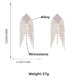 thumbnail image 4 of Sonducket Women Rhinestone Earrings Ears Dangles Party Dressing Tassel Banquet Hanging Ladies Decorations Earring Jewelry Decor Ropa, zapatos y accesorios Miscelánea oro Sonducket AP006637-02, 4 of 6