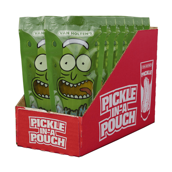 Van Holten's Pickles - Rick and Morty Pickle Rick - Character Pickle-In-A-Pouch - 12 Pack