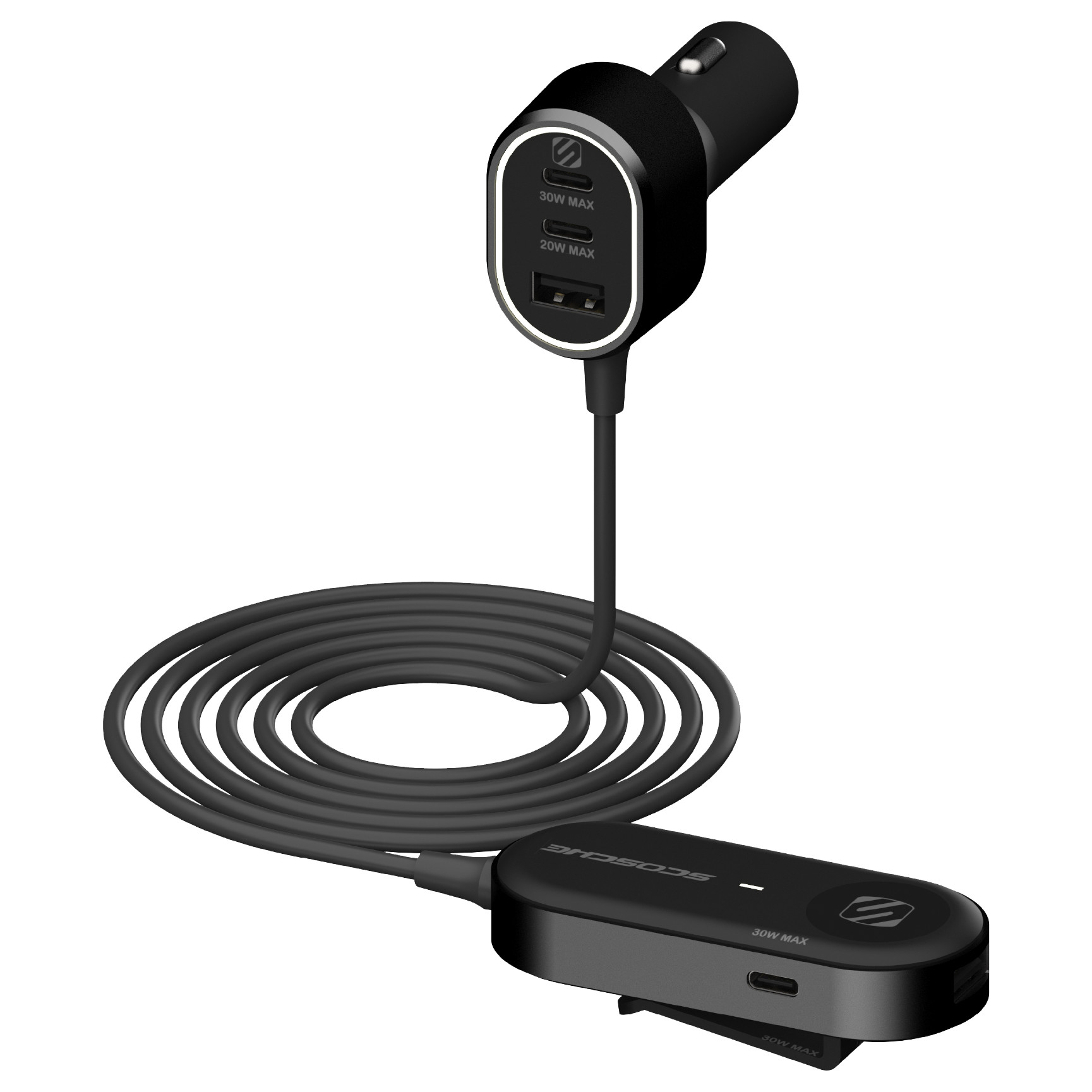 Scosche PowerVolt 100W Six-Port Car Charger with Cable photo 1