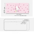 thumbnail image 4 of Pink Kitty Gaming Mouse Pad Kitty Mouse Mat with Stitched Non-Slip Rubber Base Table Decorations Mat for Fans (KT Cat10, 35.43 * 15.75in), 4 of 6