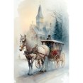 thumbnail image 1 of 5D DIY Kit Carruajes Cabañas Nieve Taladro 40x60cm, 1 of 9