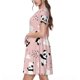 thumbnail image 2 of Disketp Panda para Vestido de Manga Corta para Mujeres, Vestidos de Verano para Mujeres, Casual y Holgado para la Playa, 2 of 6