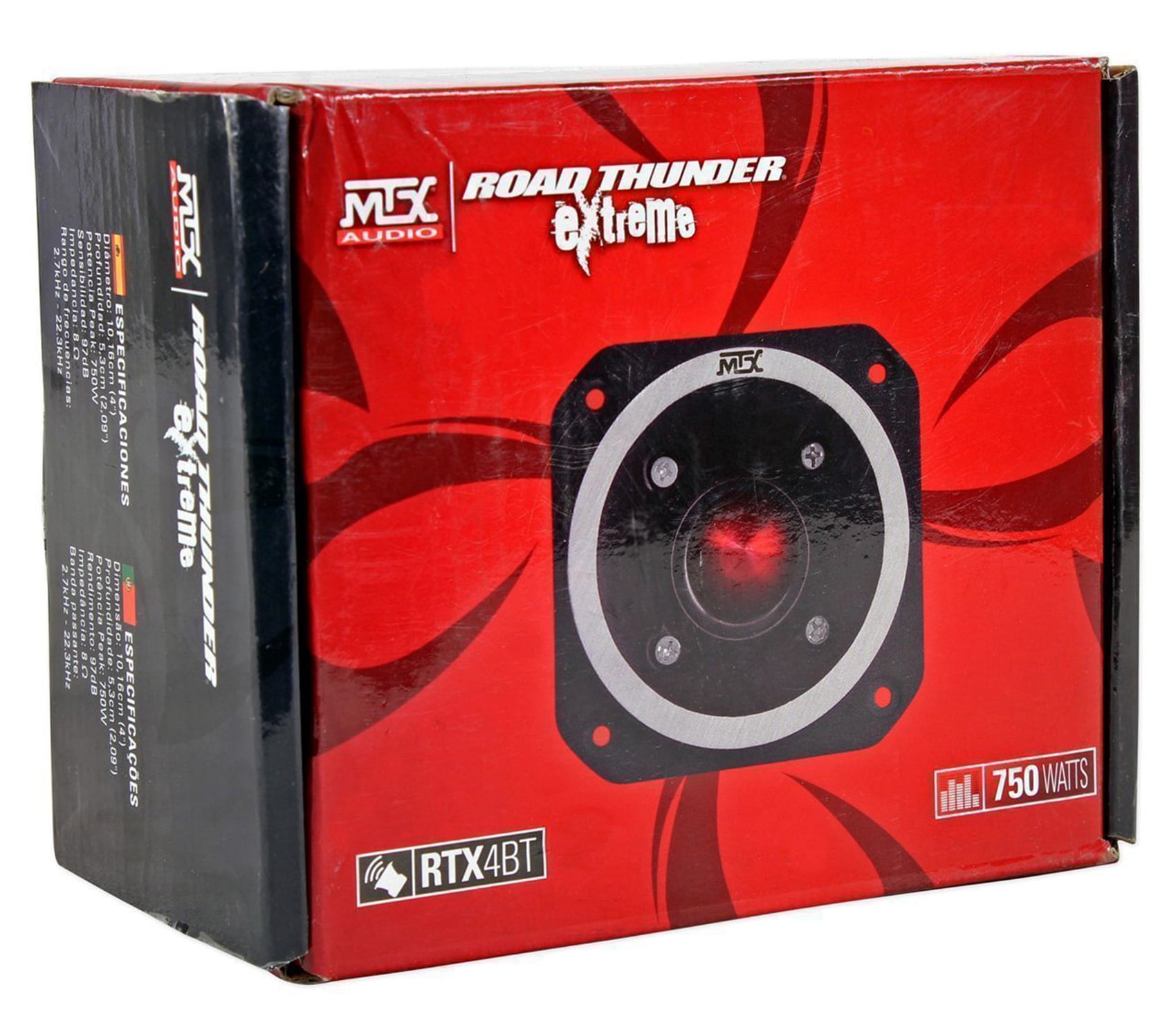 MTX Audio RTX4BT 10cm ツイーター 2個 2 MTX RTX4BT 4” 1500 Watt 8-Ohm High Frequency Car/Pro Audio