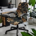 thumbnail image 2 of Xixirimido Retro Forest Camo Print Office Chair Covers, Stretch Computer Boss Chair Cover with Button High Back Chair Slipcover Anti-Dust Rotating Chair Cover for Home Office, Large, 2 of 6