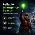 thumbnail image 4 of Electronic Boat Flares Marine Emergency Distress Signal Lights for Boats, Fishing Kayaks, Life Rafts & Marine Safety Equipment (Red, 3PC), 4 of 7