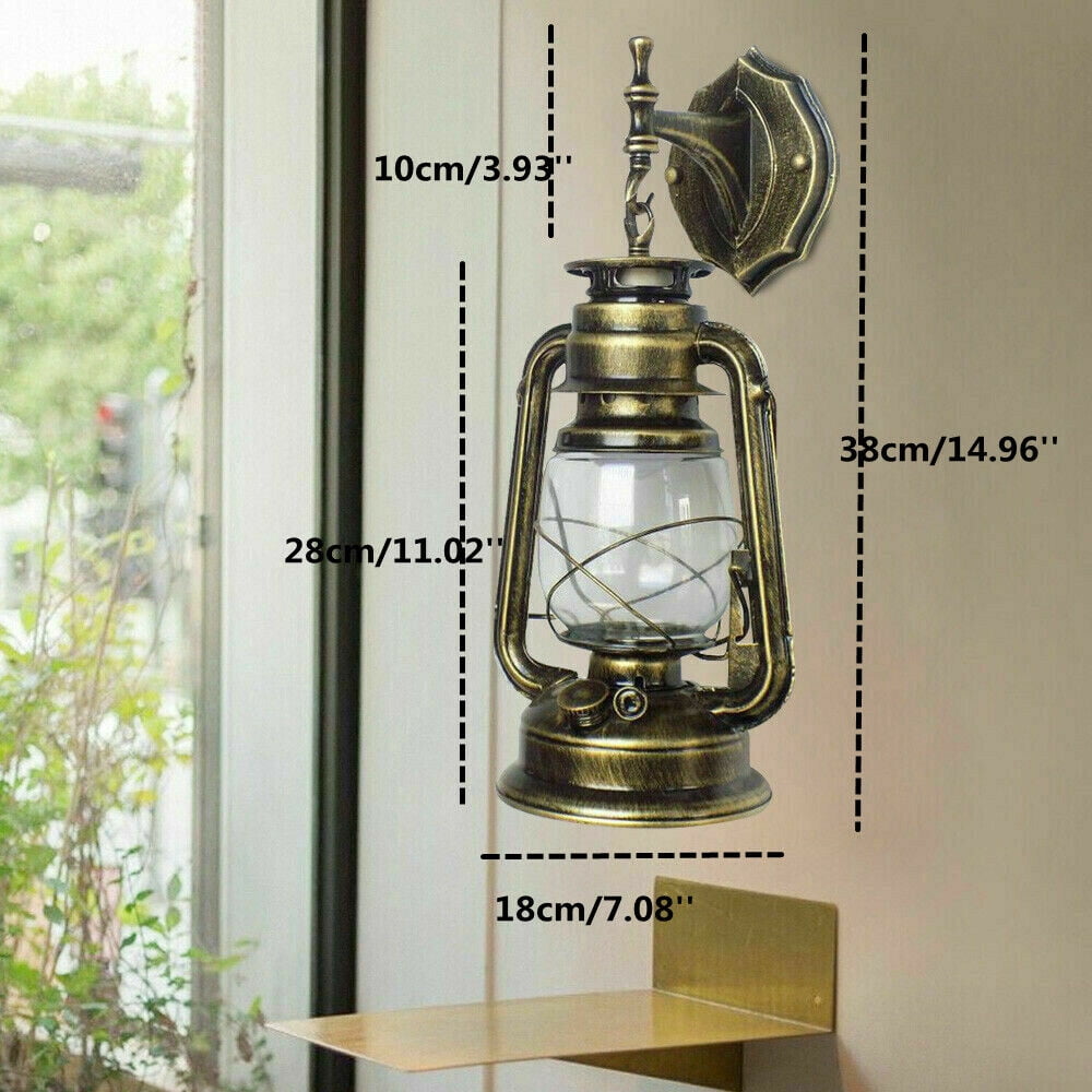 Vintage Antique Outdoor Wall Light, Porch Light Lantern Lamp Wall Sconce E27 Base