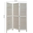 thumbnail image 5 of Home Decorative Shutter Screen Room Divider - White - 3 Panel, 5 of 5