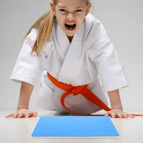 PAMINGONO Karate Breaking Boards 1Set Rebreakable Punching Board Blue ABS EVA for Taekwondo Martial Arts