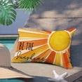 thumbnail image 5 of Be The Sunshine Lumbar Decorative Rectangle Pillow Cover 12 x 20, Summer Boho Watercolor Sun Sunset Porch Patio Outdoor Pillowcase, Spring Bohemian Seasonal Couch Cushion Case Home Decor, 5 of 5