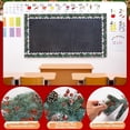 thumbnail image 3 of 99 Pieds Bordures de Tableau d'Affichage de Noël Baies Rouges & Pins Aiguilles Bordures Festonnées Décorations de Tableau d'Affichage de Classe pour Vacances École Décoration de Fête Tableau Noir, 3 Rouleaux, 3 of 7